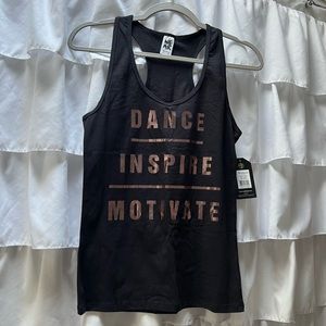 Zumba racer back tank (new with tags)